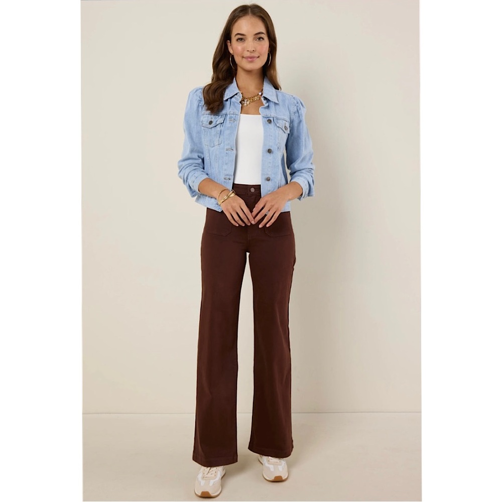 🎉NWT Shirley Wide Leg Jean, Women’s Size 30, Brown